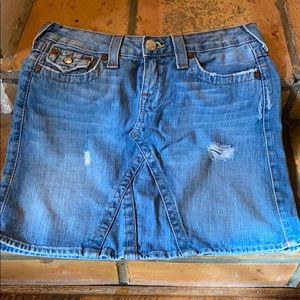 TRUE RELIGION JEAN SKIRT